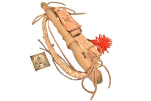 Bič detský, dĺžka: 1,2-1,5m, farba: prírodná, rúčka: drevená – Obrázok 4