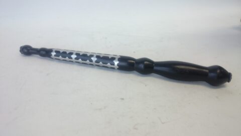 Rúčka na bič vylievaná cín+striebro, kužeľový povrch