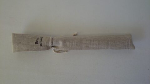 Ľanový obal na píšťalku - A, dĺžka 36-40cm, obvod 12cm